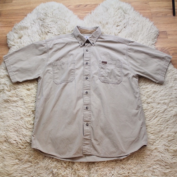 Carhartt Other - Carhartt Men's Tan Button Down Shirt